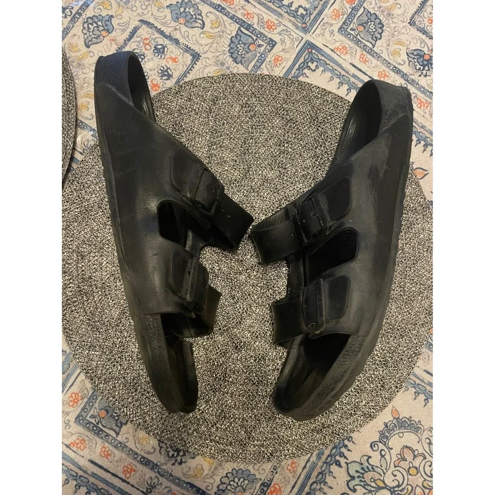 Birkenstock Arizona EVA Black Rubber Sandals Mens 45 L12 M12 Waterproof Slides